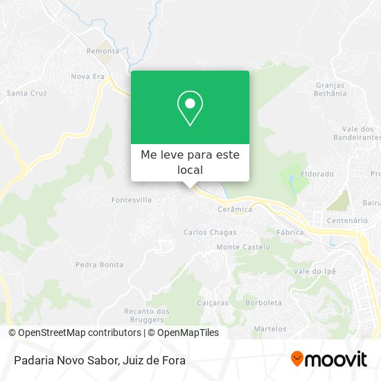 Padaria Novo Sabor mapa