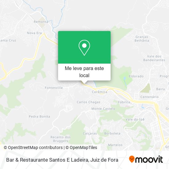 Bar & Restaurante Santos E Ladeira mapa