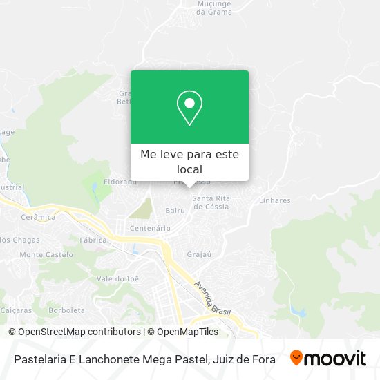 Pastelaria E Lanchonete Mega Pastel mapa