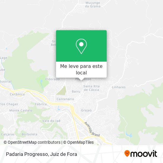 Padaria Progresso mapa