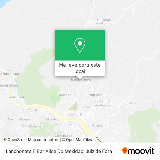 Lanchonete E Bar Alice Do Mexidao mapa