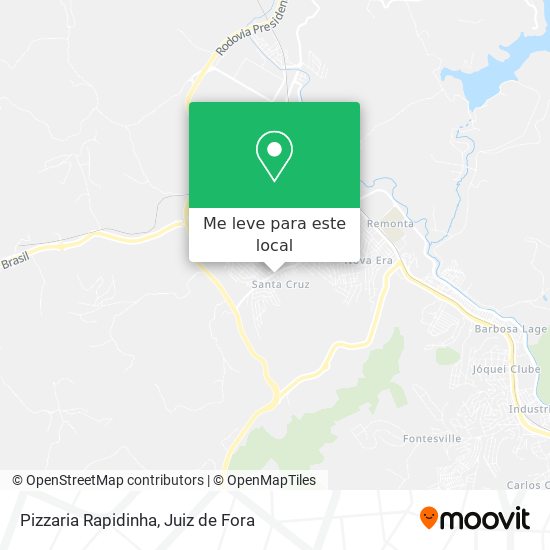 Pizzaria Rapidinha mapa