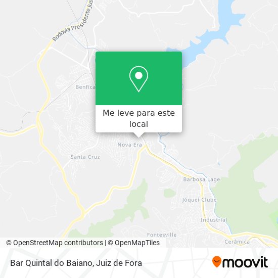 Bar Quintal do Baiano mapa