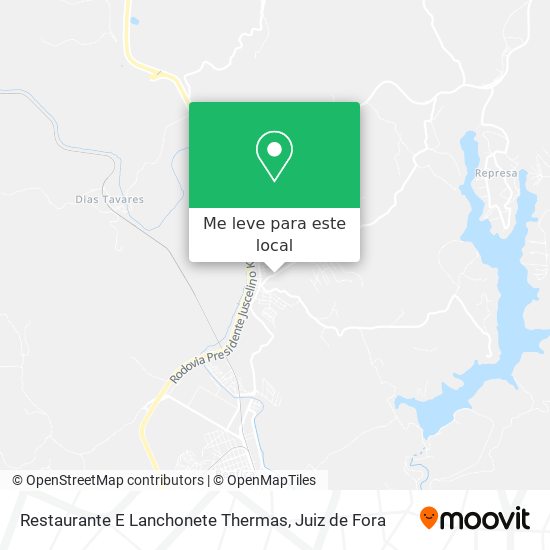 Restaurante E Lanchonete Thermas mapa