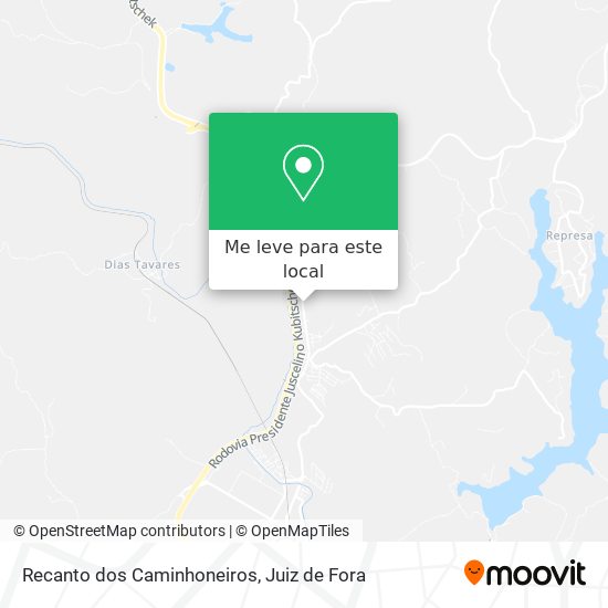 Recanto dos Caminhoneiros mapa
