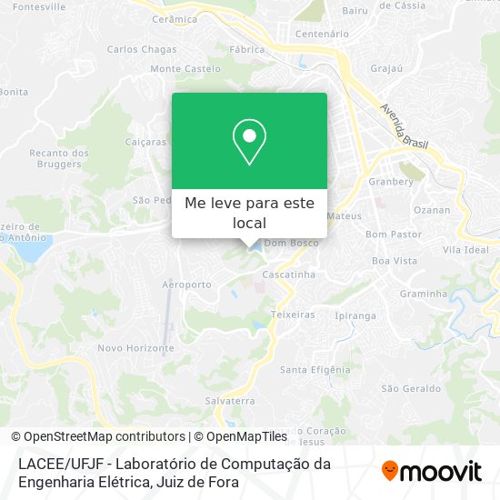 LACEE / UFJF - Laboratório de Computação da Engenharia Elétrica mapa