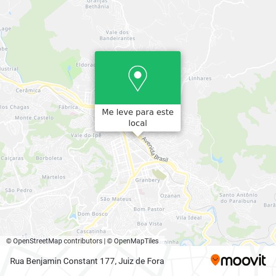 Rua Benjamin Constant 177 mapa