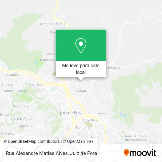 Rua Alexandre Matias Alves mapa