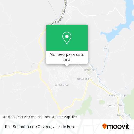 Rua Sebastião de Oliveira mapa