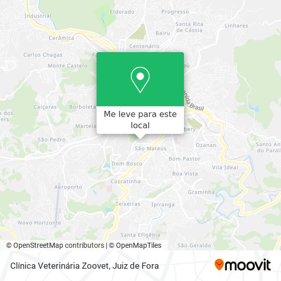 Clínica Veterinária Zoovet mapa
