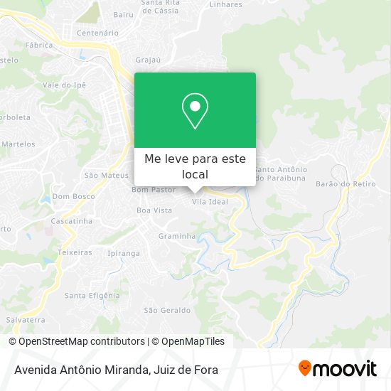 Avenida Antônio Miranda mapa
