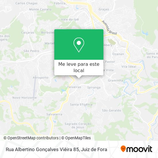 Rua Albertino Gonçalves Viêira 85 mapa