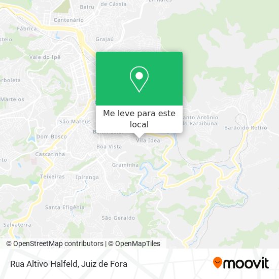 Rua Altivo Halfeld mapa