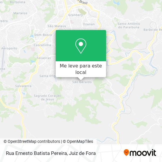 Rua Ernesto Batista Pereira mapa