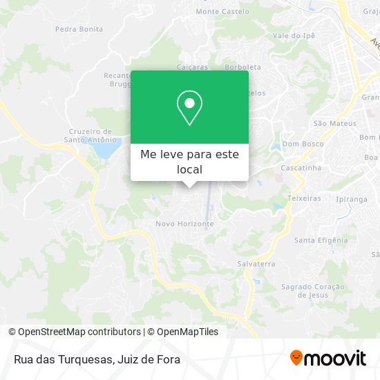 Rua das Turquesas mapa