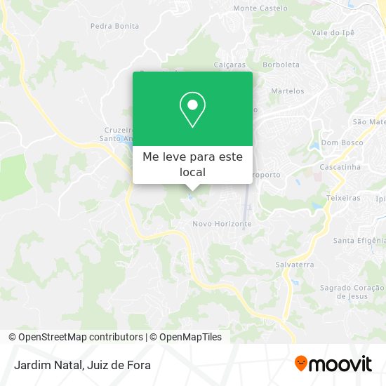 Jardim Natal mapa