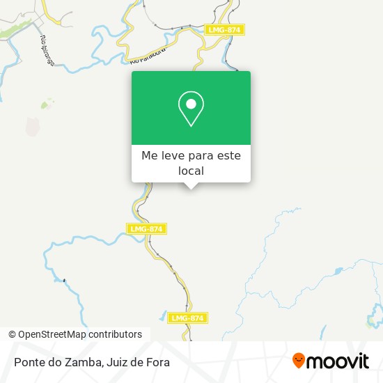 Ponte do Zamba mapa
