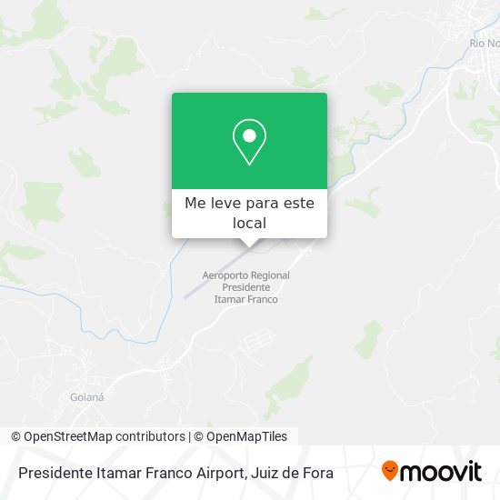 Presidente Itamar Franco Airport mapa