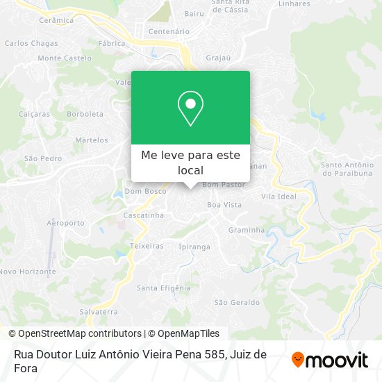 Rua Doutor Luiz Antônio Vieira Pena 585 mapa