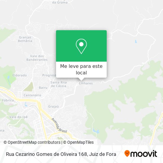 Rua Cezarino Gomes de Oliveira 168 mapa