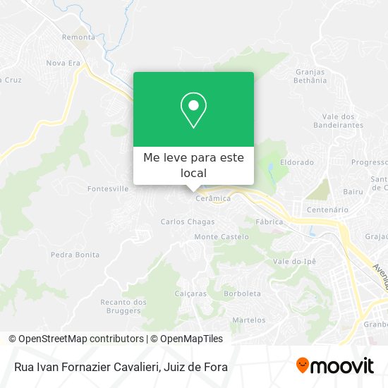 Rua Ivan Fornazier Cavalieri mapa