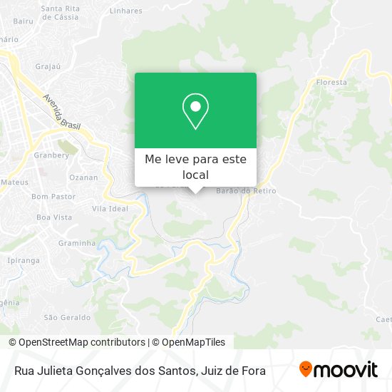 Rua Julieta Gonçalves dos Santos mapa