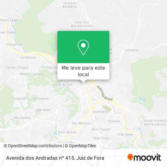 Avenida dos Andradas nº 415 mapa