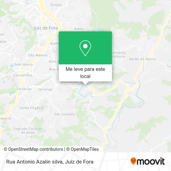 Rua Antonio Azalin silva mapa