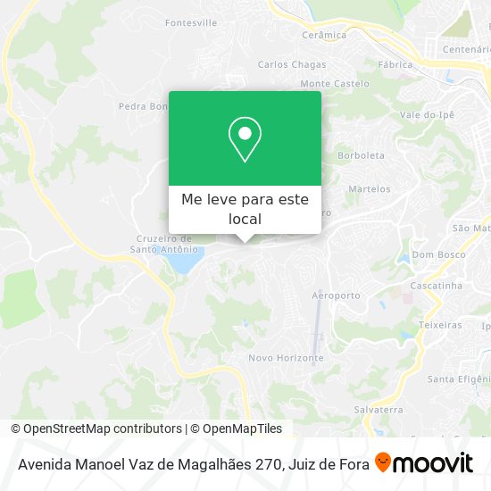 Avenida Manoel Vaz de Magalhães 270 mapa