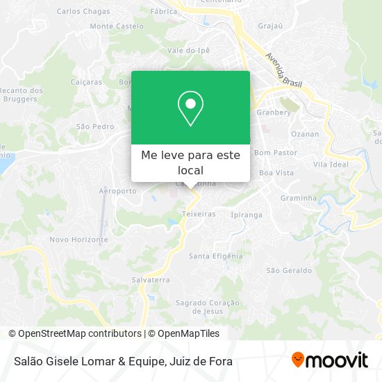 Salão Gisele Lomar & Equipe mapa