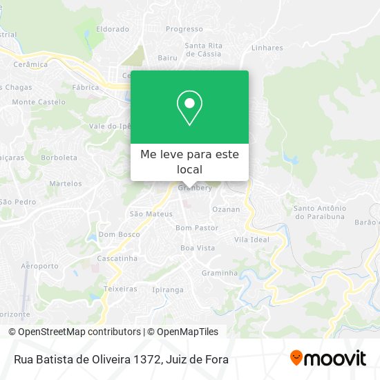 Rua Batista de Oliveira 1372 mapa