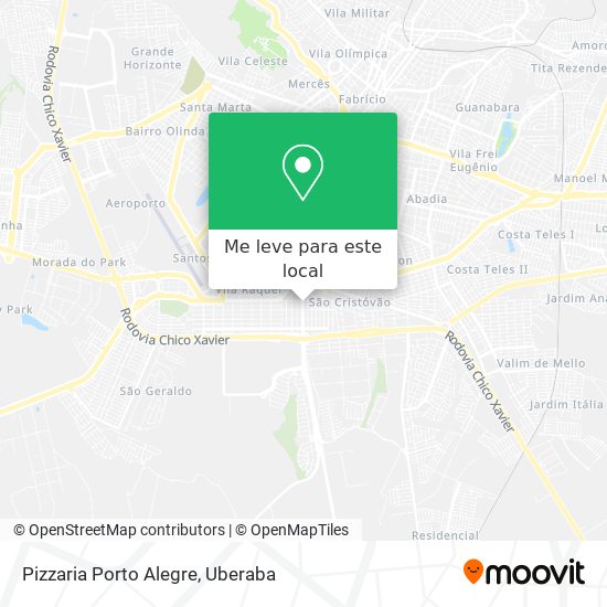 Pizzaria Porto Alegre mapa