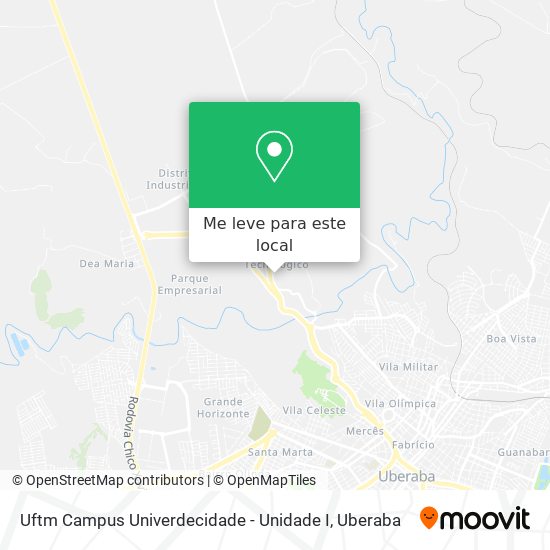 Uftm Campus Univerdecidade - Unidade I mapa