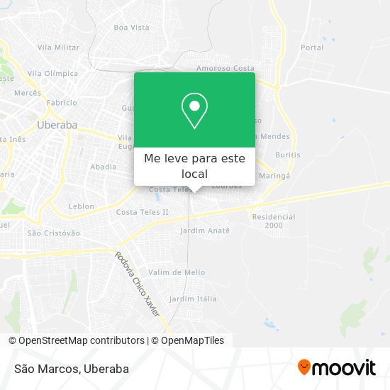 São Marcos mapa