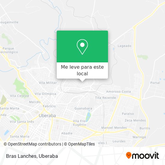 Bras Lanches mapa