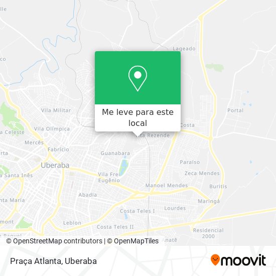 Praça Atlanta mapa