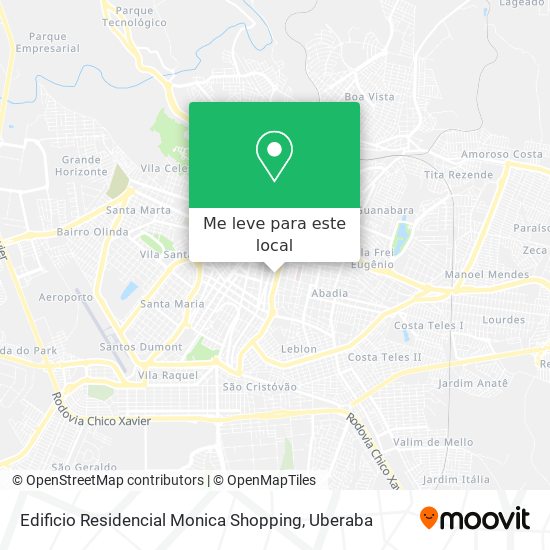 Edificio Residencial Monica Shopping mapa