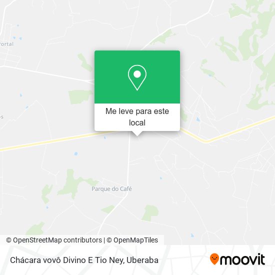 Chácara vovô Divino E Tio Ney mapa