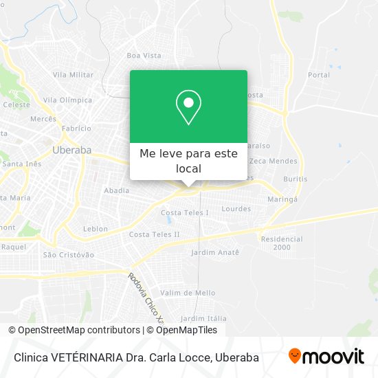 Clinica VETÉRINARIA Dra. Carla Locce mapa