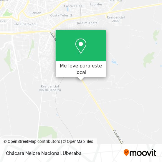 Chácara Nelore Nacional mapa