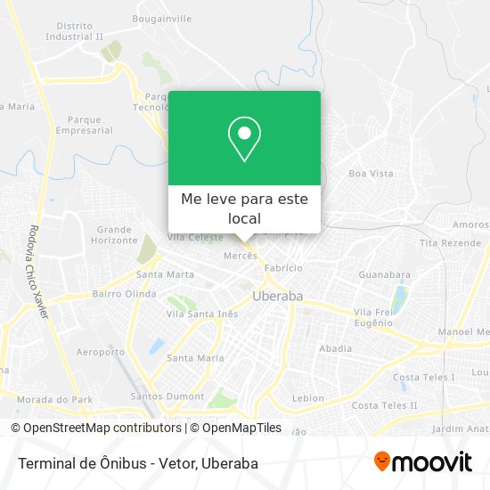 Terminal de Ônibus - Vetor mapa