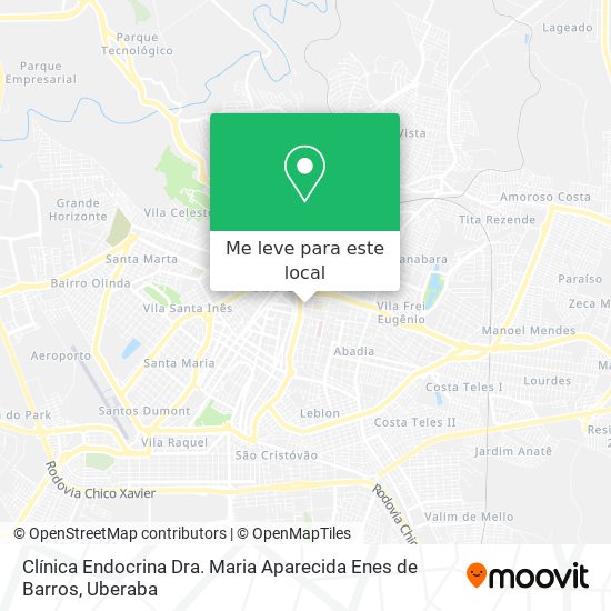 Clínica Endocrina Dra. Maria Aparecida Enes de Barros mapa