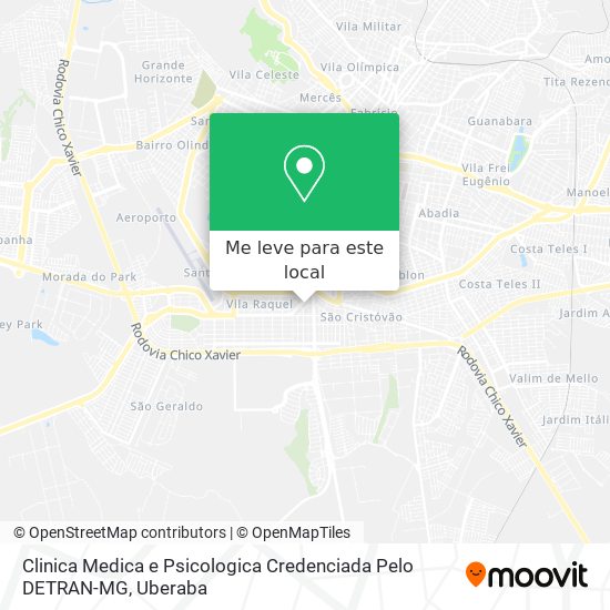 Clinica Medica e Psicologica Credenciada Pelo DETRAN-MG mapa