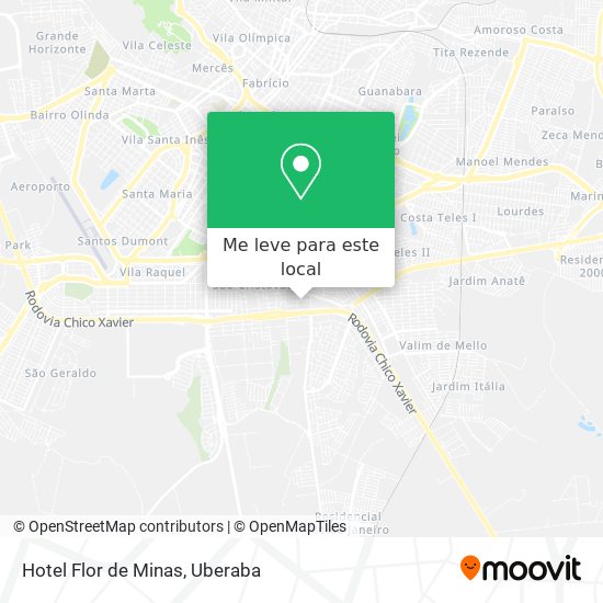 Hotel Flor de Minas mapa