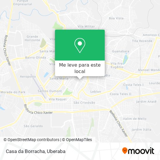 Casa da Borracha mapa