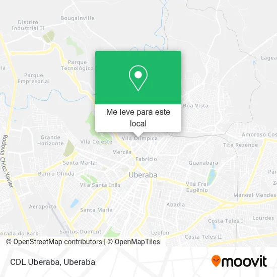 CDL Uberaba mapa
