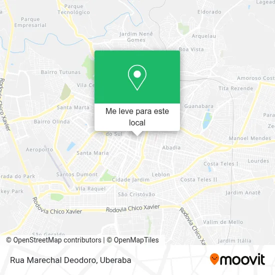Rua Marechal Deodoro mapa