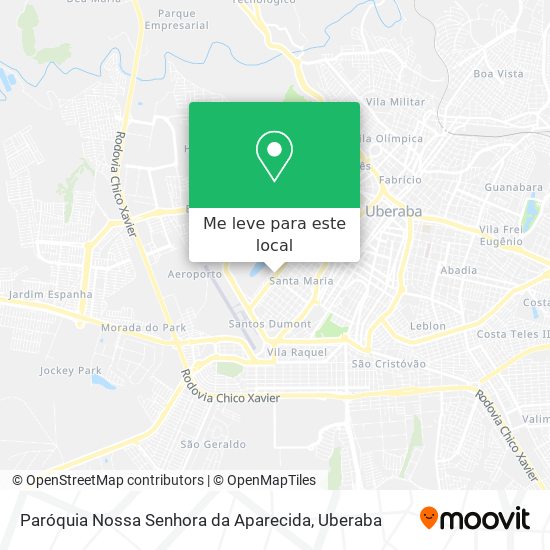 Paróquia Nossa Senhora da Aparecida mapa