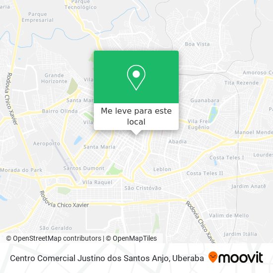 Centro Comercial Justino dos Santos Anjo mapa