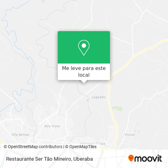 Restaurante Ser Tão Mineiro mapa